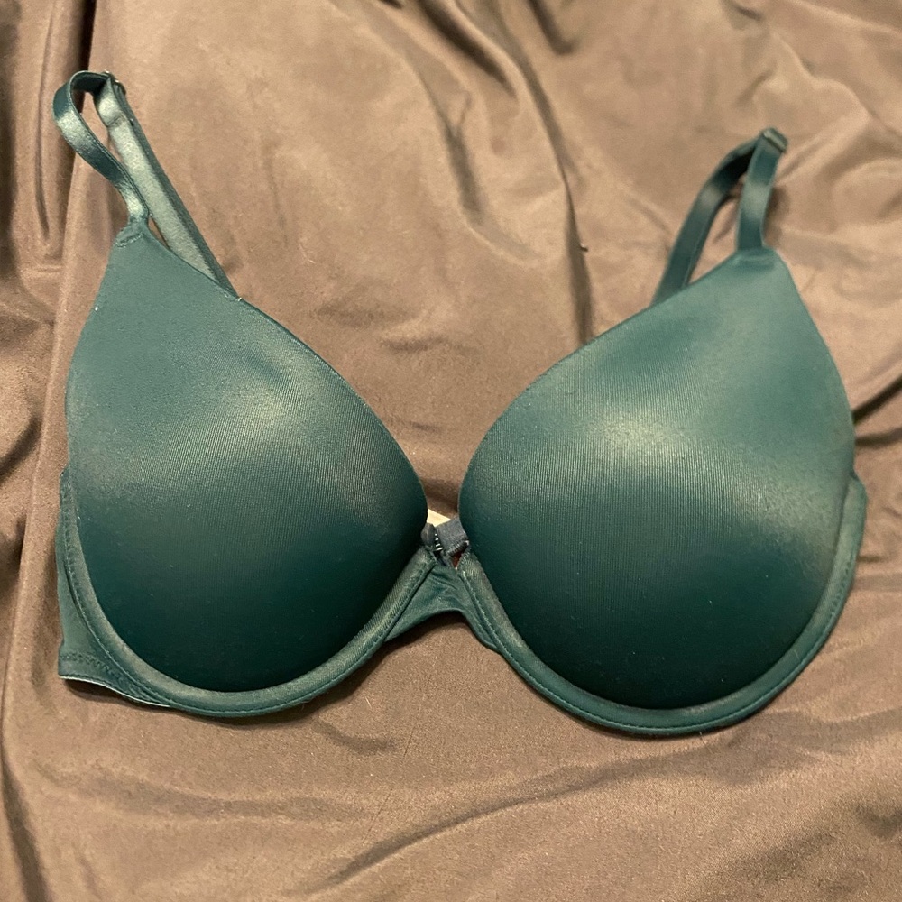 PINK Green Bra